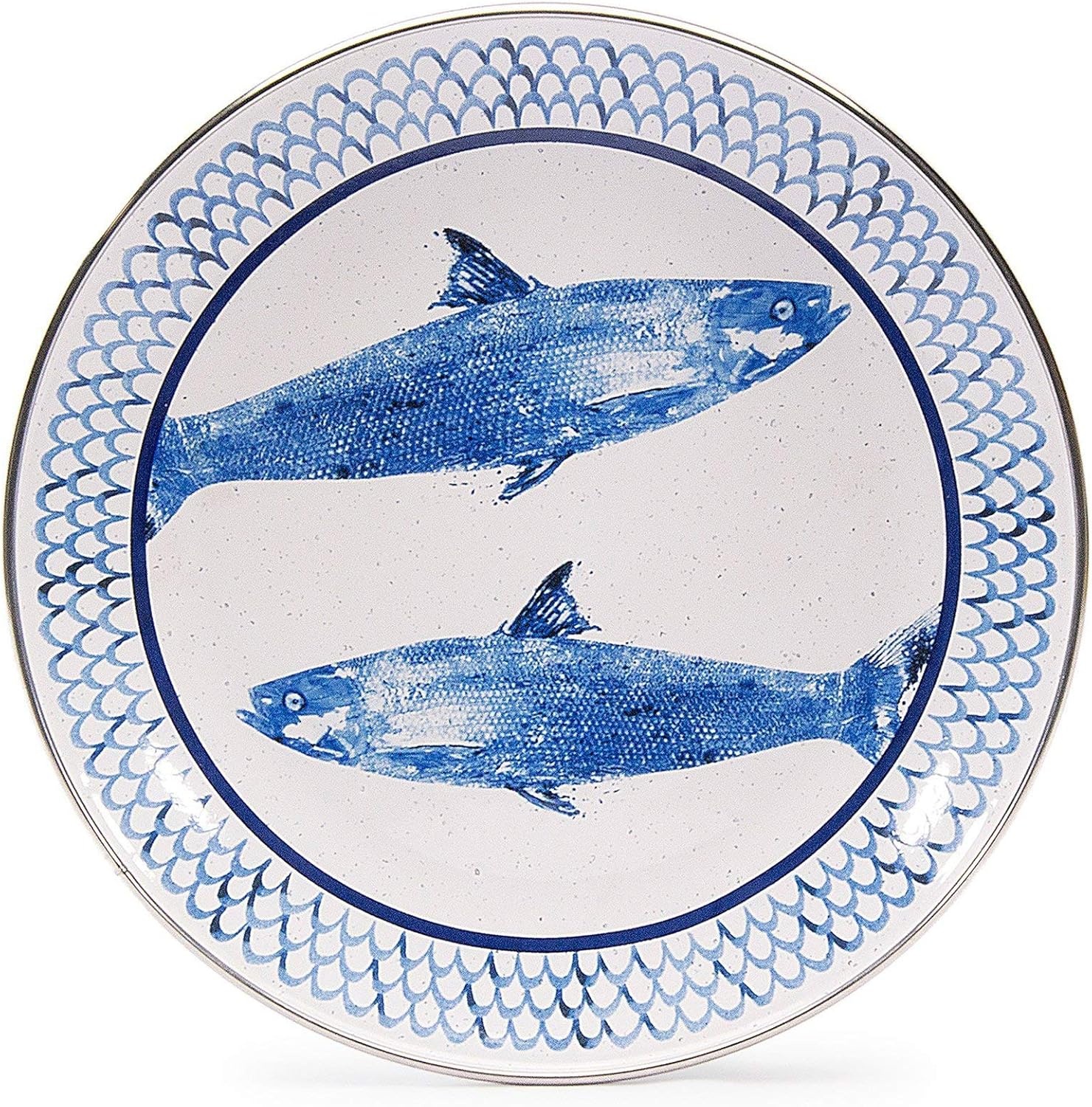image:imageGolden Rabbit Enamelware Sandwich Plates 85 inch Lobster Set of 4Fish Camp