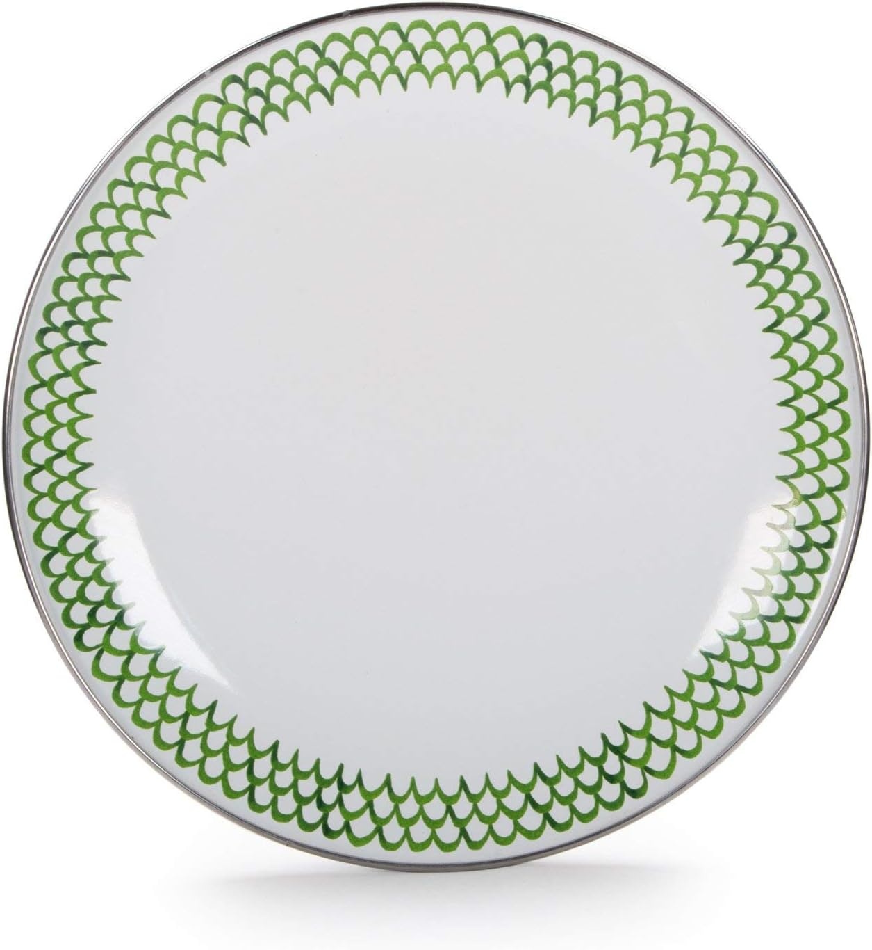 image:imageGolden Rabbit Enamelware Sandwich Plates 85 inch Lobster Set of 4Green Scallop