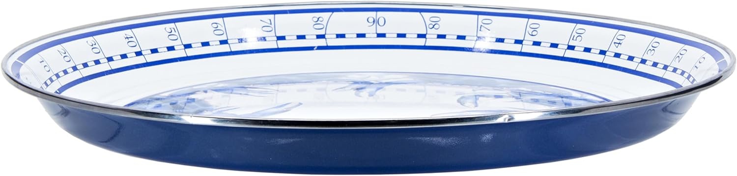 image:imageGolden Rabbit Enamelware Medium Tray 155 inch Aspen GroveBlue Crab