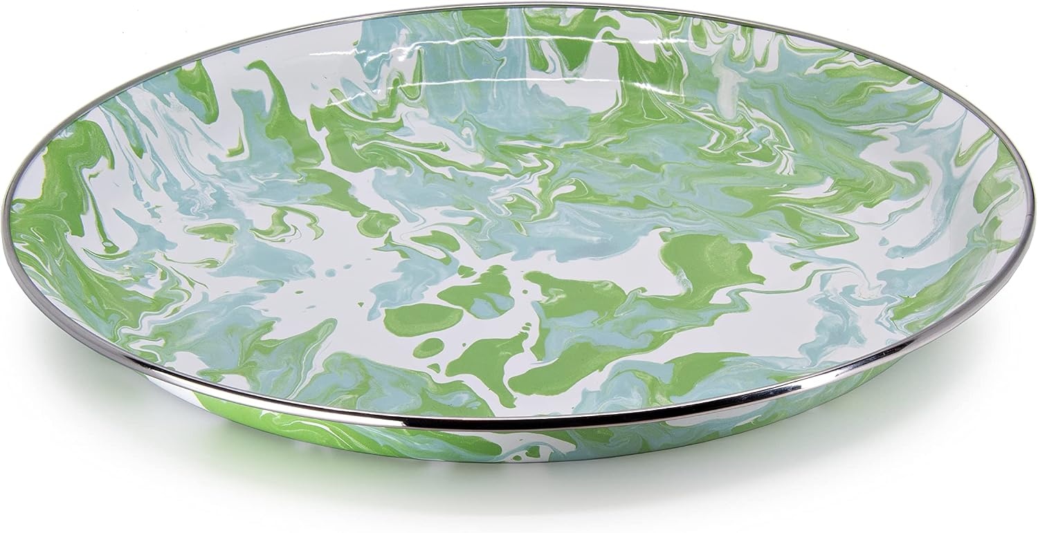 image:imageGolden Rabbit Enamelware Medium Tray 155 inch Aspen GroveModern Monet