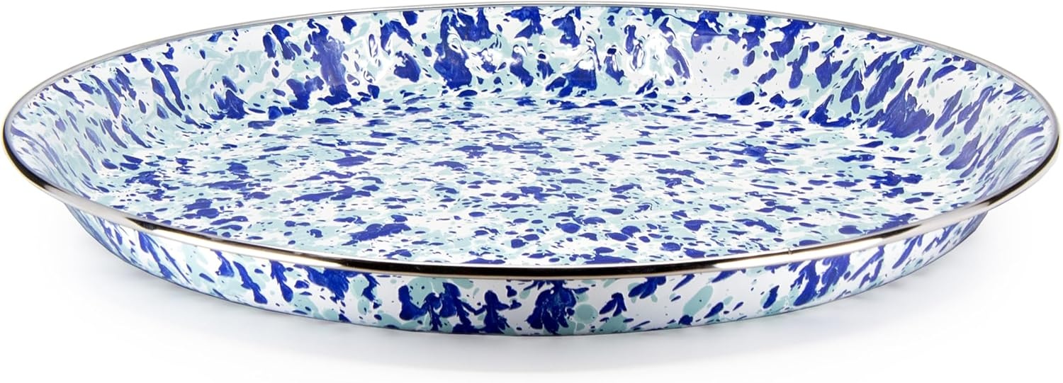 image:imageGolden Rabbit Enamelware Medium Tray 155 inch Aspen GroveOcean