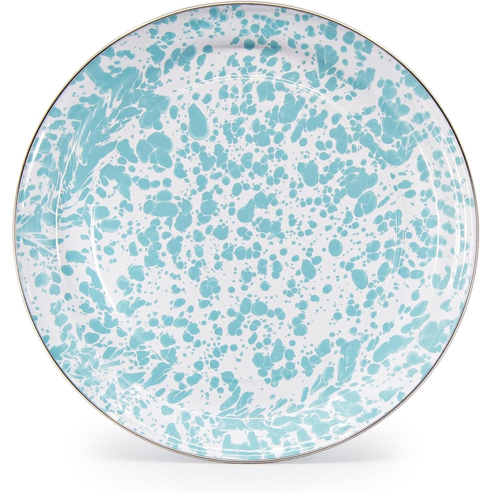 image:imageGolden Rabbit Enamelware Medium Tray 155 inch Aspen GroveSea Glass