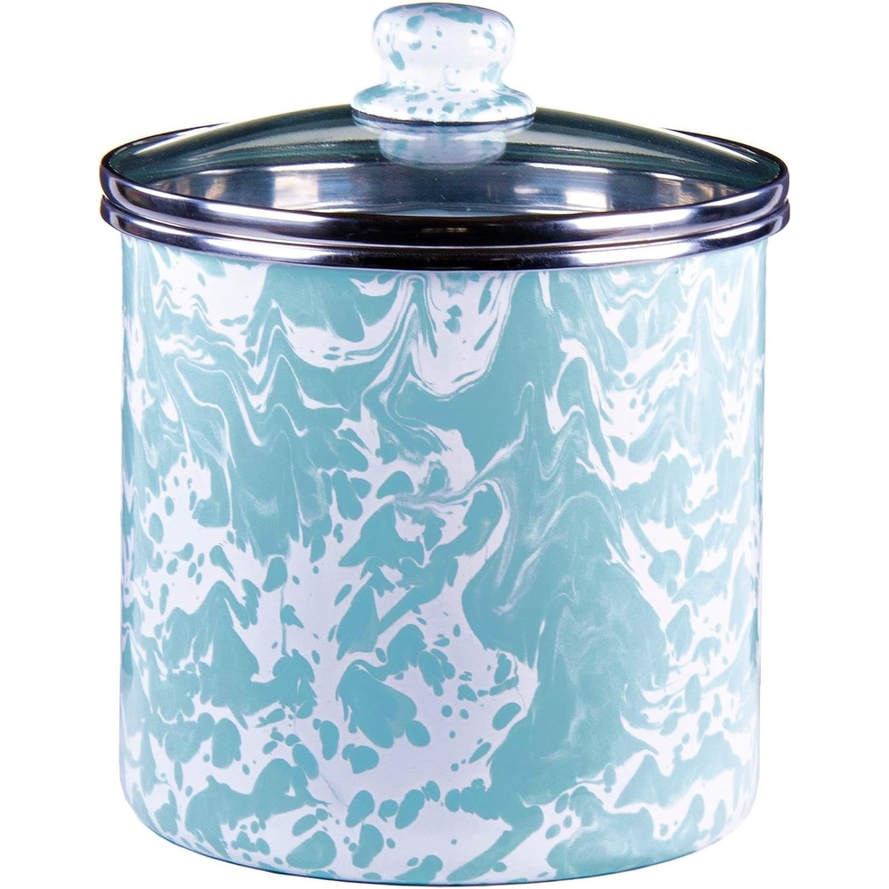 image:imageGolden Rabbit Enamelware Canister 8 cup Sea GlassSea Glass